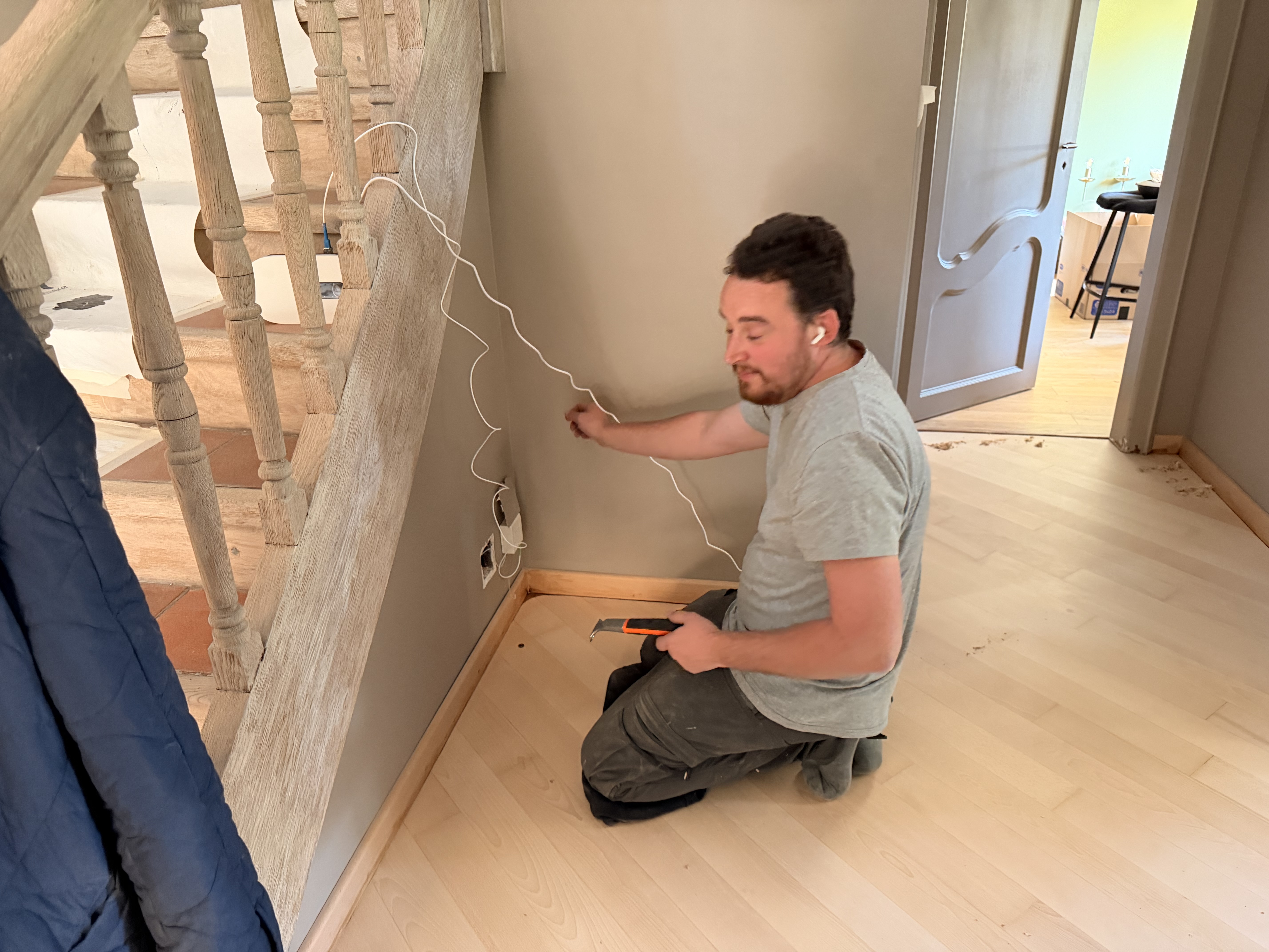 Ponçage parquet appartement Strasbourg - Les Ponceurs Réunis
