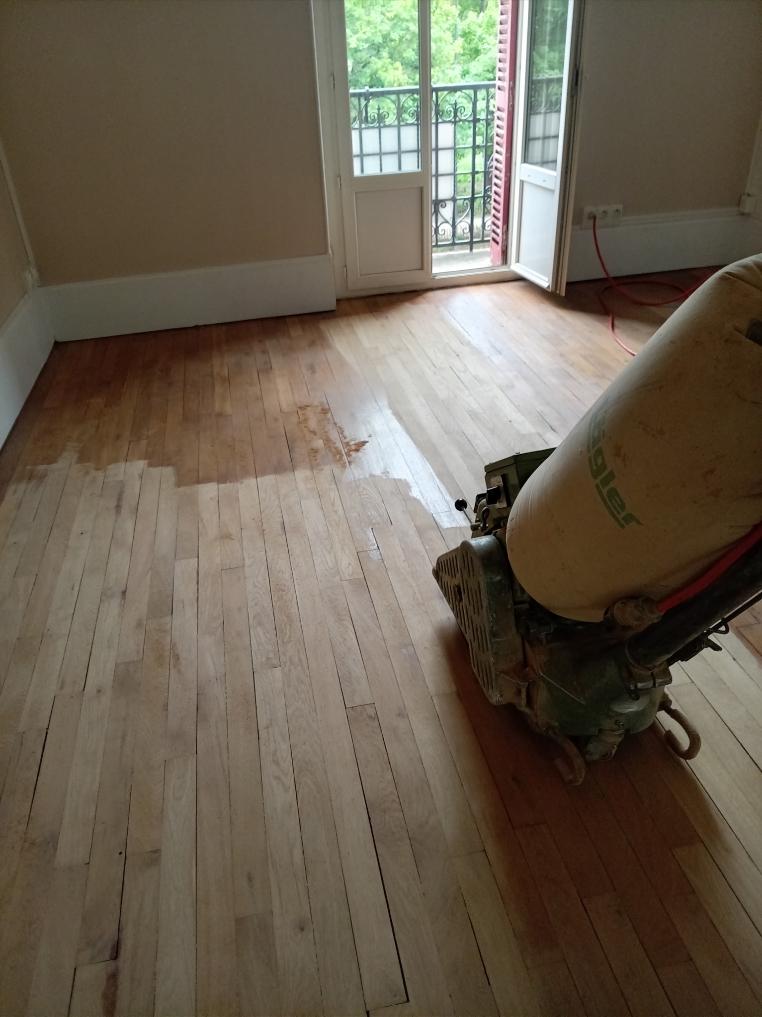 Ponçage parquet ancien Haguenau Bas-Rhin - Les Ponceurs Réunis
