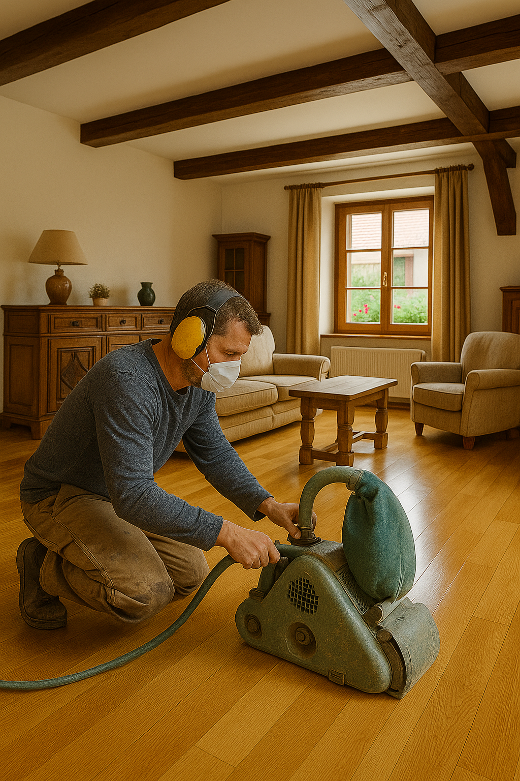 Sablage de parquet professionnel