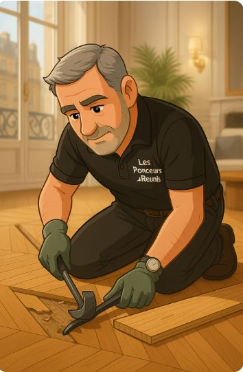 Réparation de parquet vitrifié abîmé
