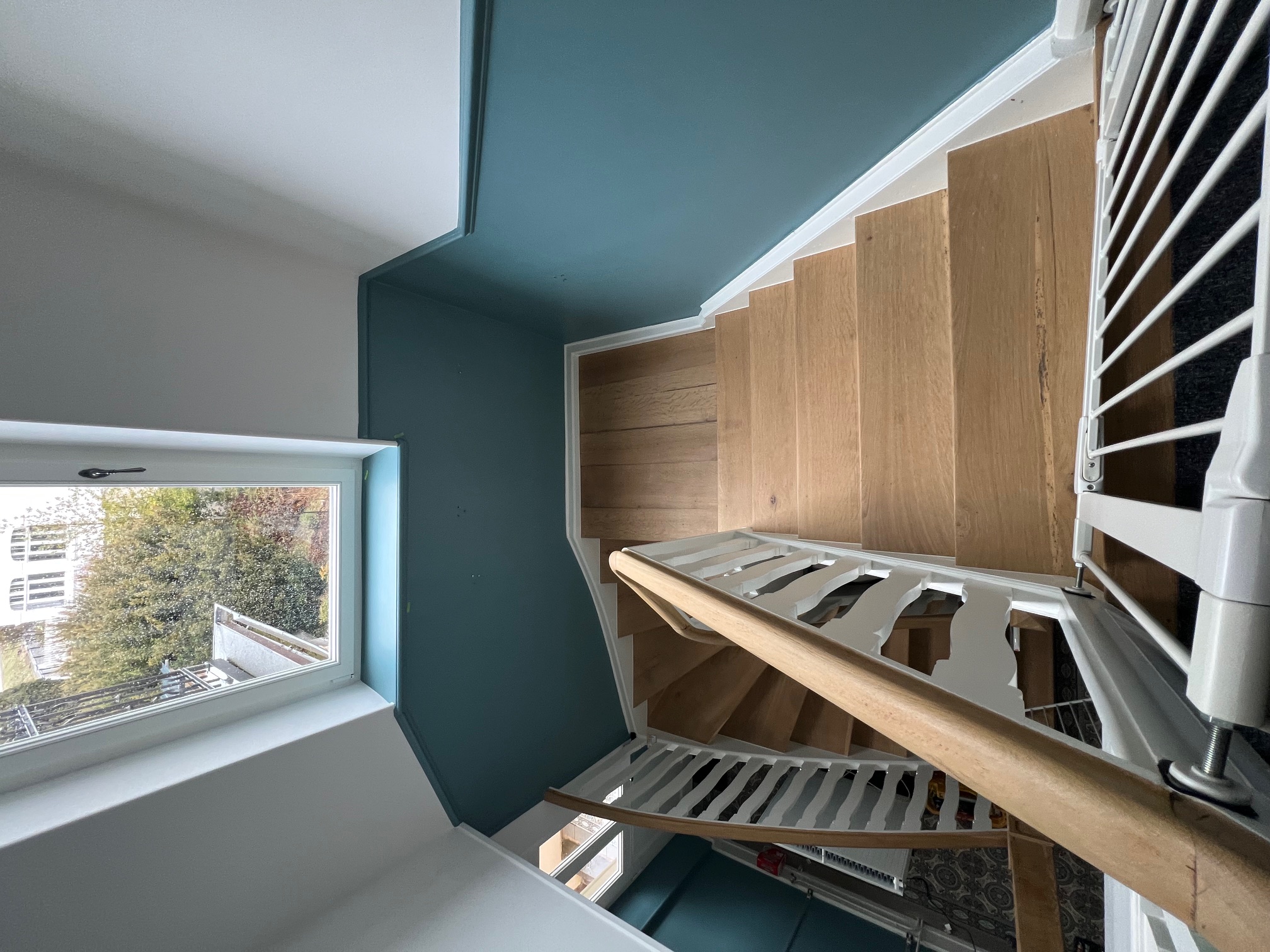 R&eacute;novation escalier duplex Strasbourg - Les Ponceurs R&eacute;unis