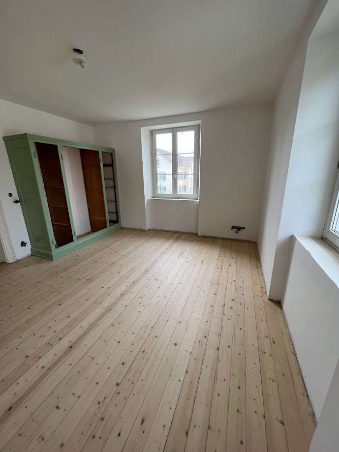 Résultat d'une vitrification mate dans une maison familiale